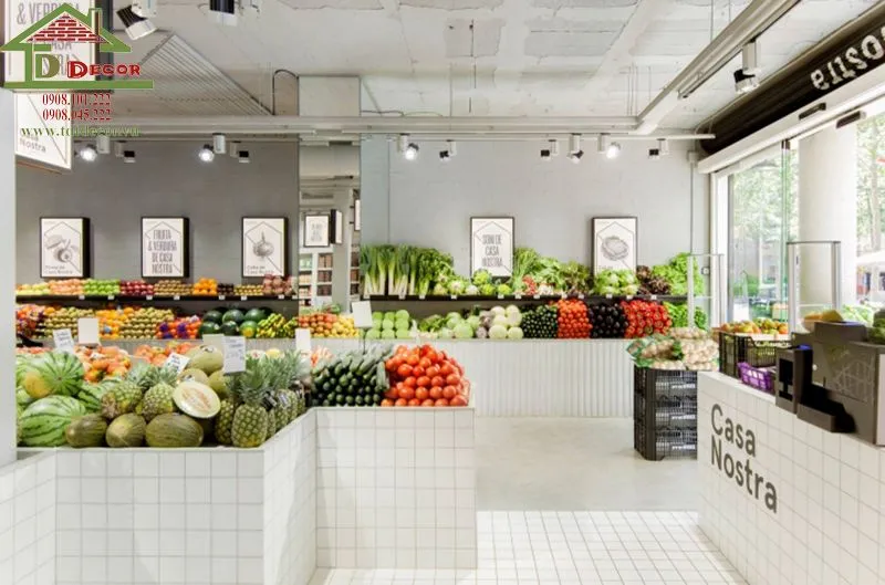 Không gian trưng bày sạch sẽ giúp khách hàng an tâm mua sắm