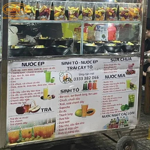 Cách sắp xếp menu nước ép khoa học và dễ hiểu