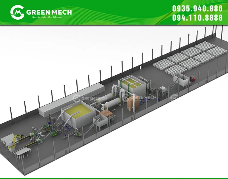 Thiết kế nhà máy viên nén mùn cưa wood pellet