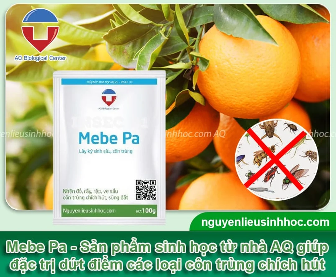 thuốc trị côn trùng chích hút sinh học mebe pa