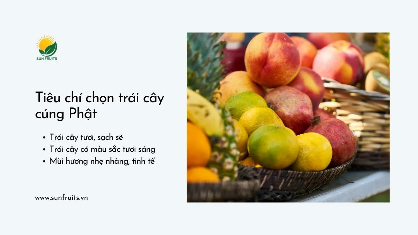 Tiêu chí chọn các loại trái cây cúng phật tươi ngon và sạch sẽ