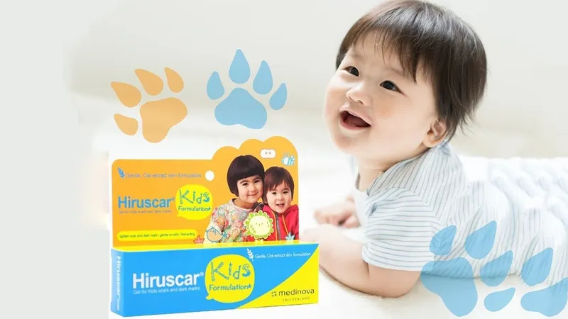 Gel Hiruscar Kids Medinova trị sẹo cho bé