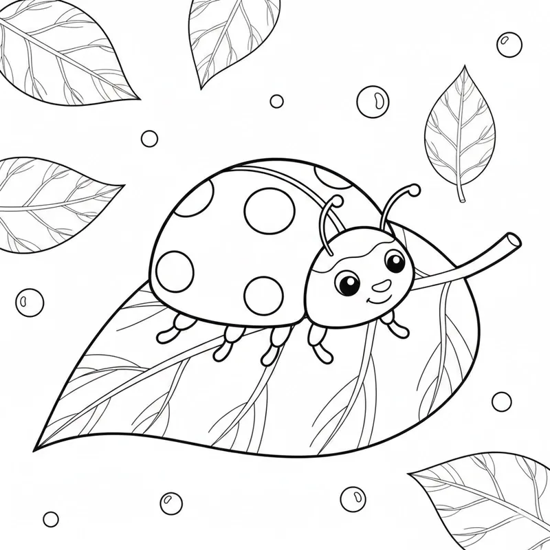 Tranh tô màu các con côn trùng dễ thương