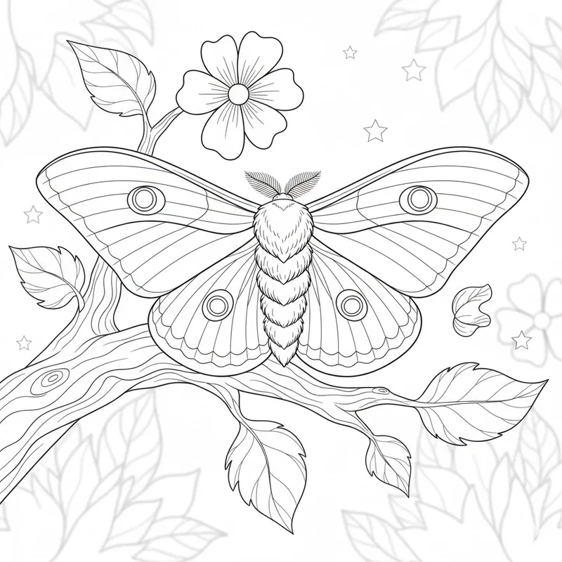 Tranh tô màu các loại côn trùng đơn giản