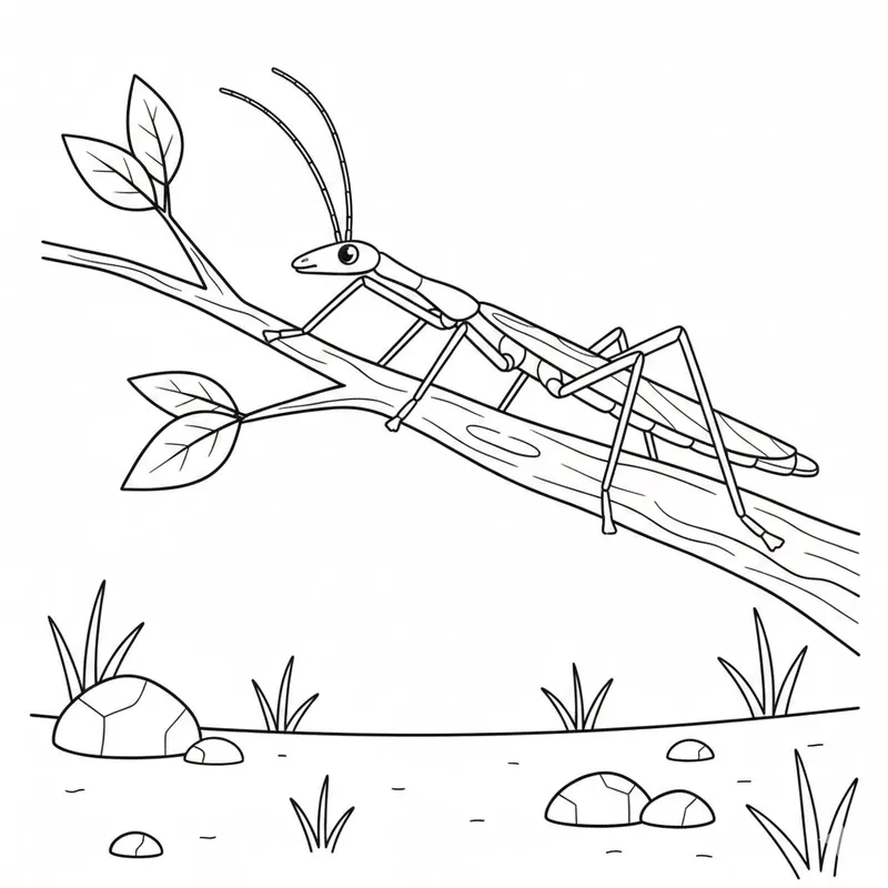 Tranh tô màu côn trùng cho bé