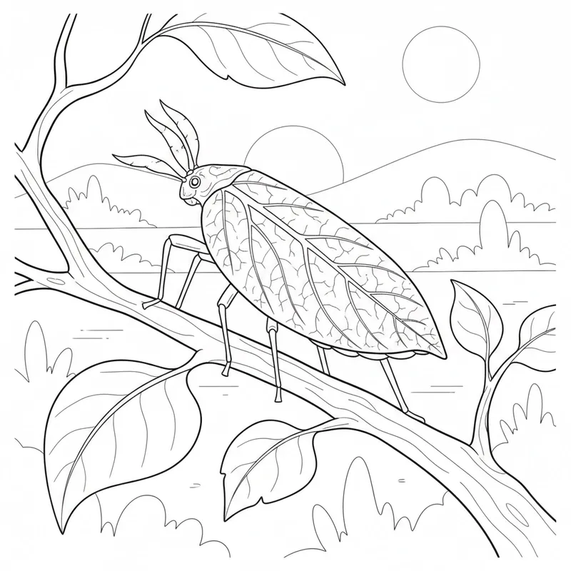 Tranh tô màu côn trùng giúp bé học hỏi