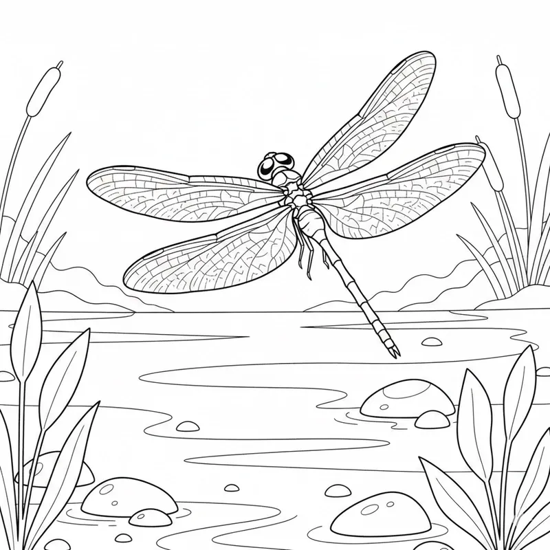 Tranh tô màu côn trùng vui nhộn