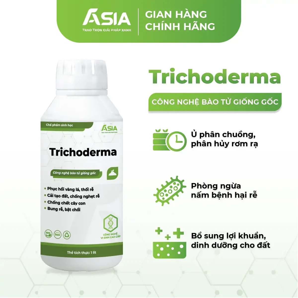 Trichoderma ủ phân, ủ giá thể