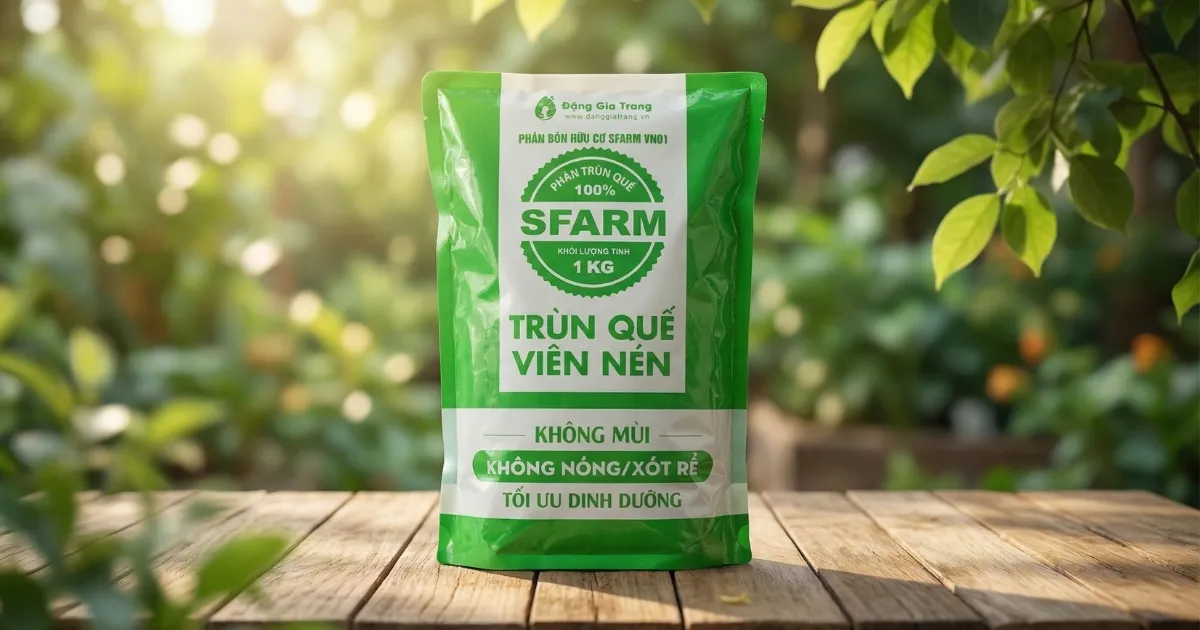 Bón phân trùn quế viên nén để cung cấp dinh dưỡng lâu dài cho dạ yến thảo