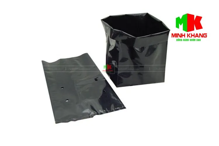 Túi bầu ươm cây PE đen bóng bền bỉ cho vườn ươm chuyên nghiệp