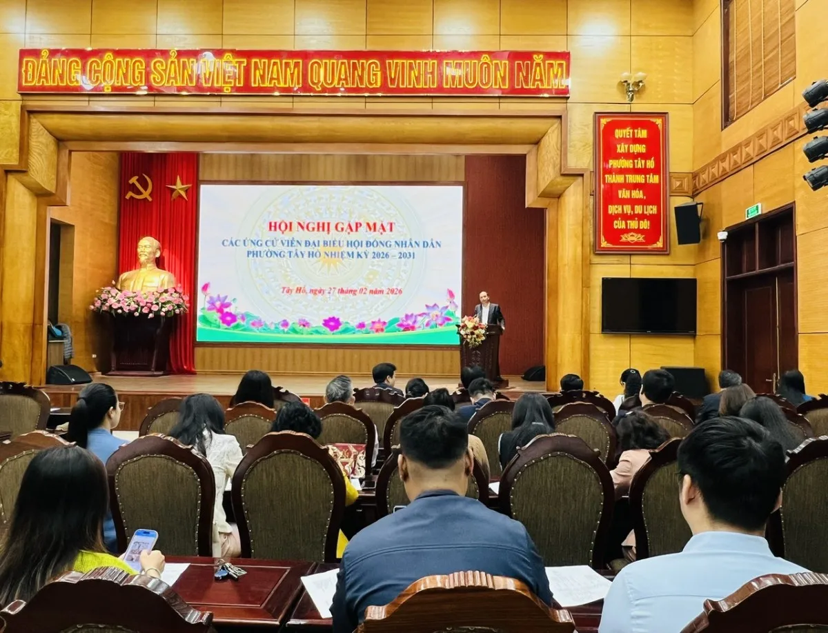 Phường Tây Hồ gặp mặt ứng cử viên đại biểu HĐND, nhiệm kỳ 2026-2031